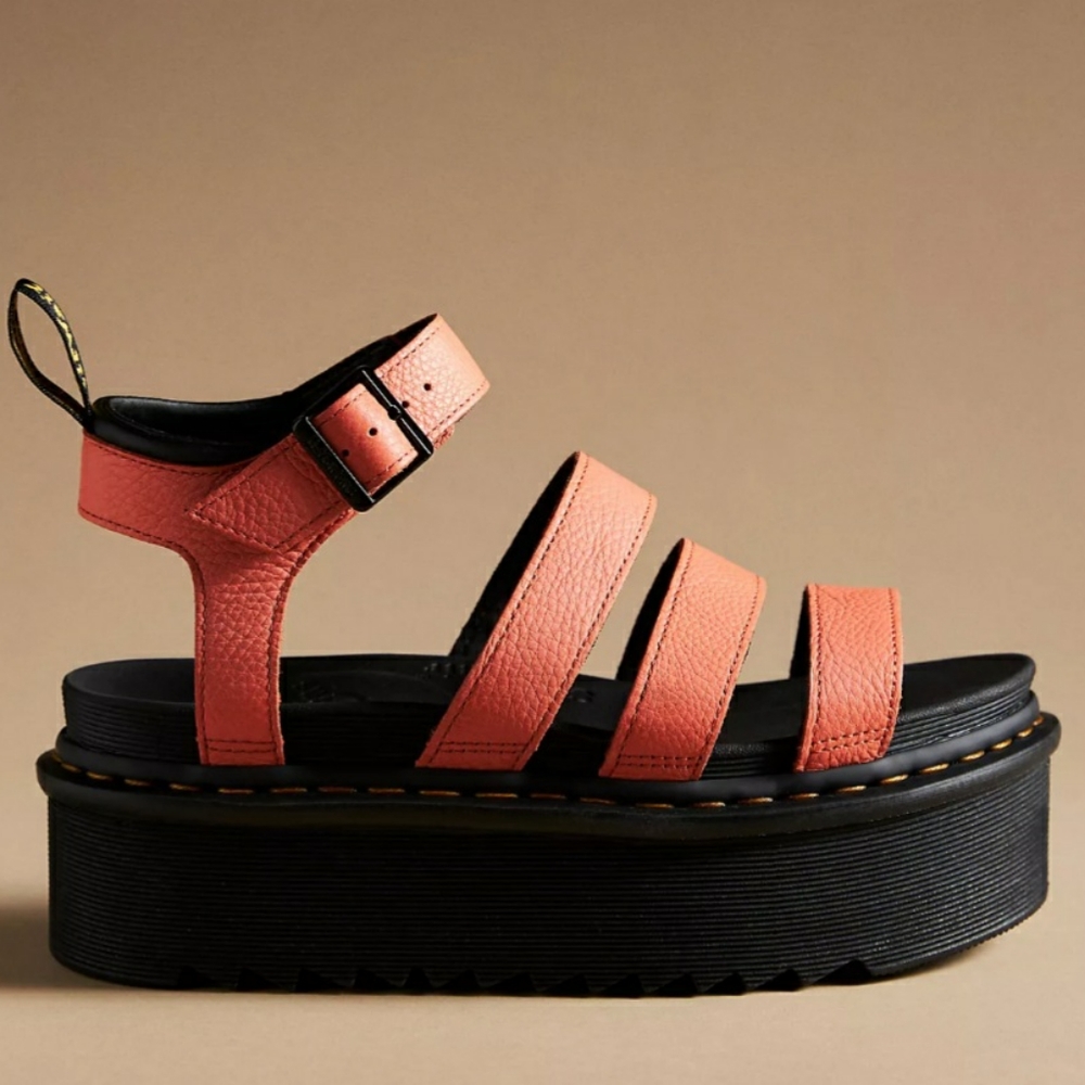 ￼￼￼15Dr. Martens Blaire Quad Platform Sandals